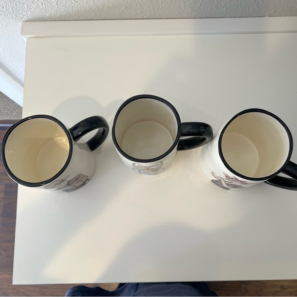 Hipster Animal Mugs Set of 3 Stoneware by Signature Housewares Cow Dog Llama EUC - Picture 5 of 10